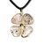 Colar Trevo 4 Folhas Cristal Turmalina Incrustada Dourado - Distribuidora CristaisdeCurvelo