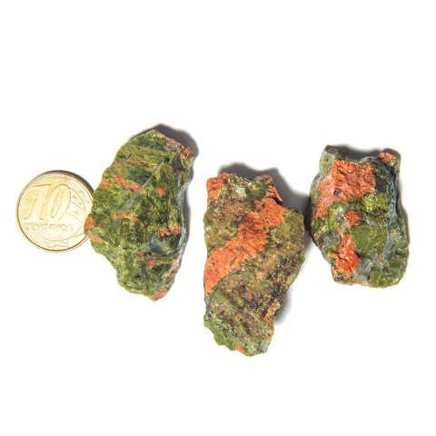 03 Unakita Natural Pedra Bruta 20 a 50mm 10 a 25g Classe B