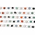 05 Pulseira Margarida Pedra Mistas rolada Banho Prateado ATACADO - comprar online