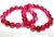 Pulseira Bolinha Pedra Agata Rosa Rolada Fio Silicone PB7197 - buy online