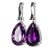 Image of Luxuoso Conjunto Gemas Ametista Extra Prata 950