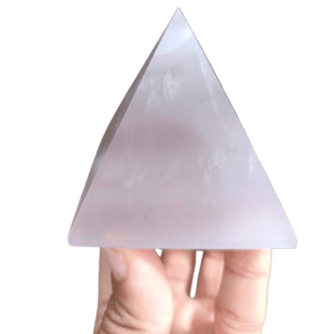 Pirâmide Fluorita Pedra Natural Garimpo Classe B 6,2cm 314g