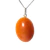 Colar Cabochão Oval Quartzo Laranja Pino Prata 950