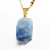 10 Pingente Pedrinha Quartzo Azul Bruta Natural Pino Dourado Atacado on internet