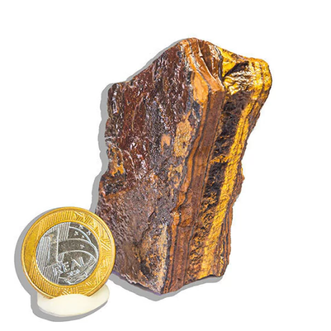 Olho de Tigre Pedra Extra Bruto Natural 64 mm 146 g