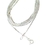 Colar Gota Facetado Quartzo Fumê Garra Zircônia Prata 950 - Distribuidora CristaisdeCurvelo