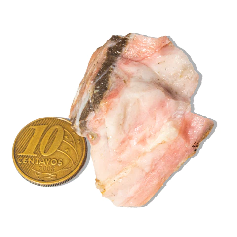 01 Opala Rosa Natural Pedra Bruta 30 a 60mm 25 a 50g