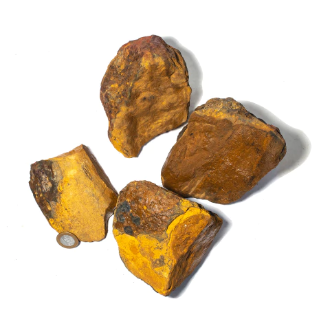 5 kg Jaspe Amarelo Pedra Bruto Pra Lapidar Atacado