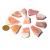 Kit 03 Opala Rosa Natural Pedra Bruta 20 a 60mm 1 a 10g - comprar online