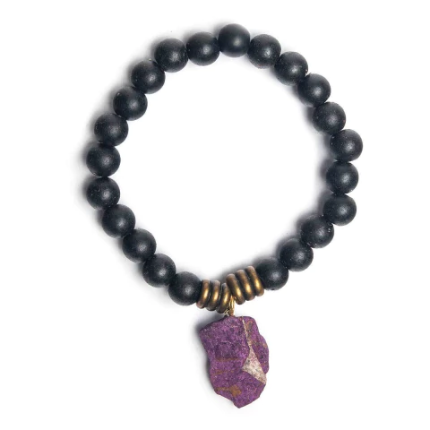 Pulseira Nlux Masculina de Purpurita Cura Espiritual