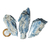 01 Cianita Azul Pedra Bruto Natural 75 a 100g 4 a 8cm Tipo B - loja online