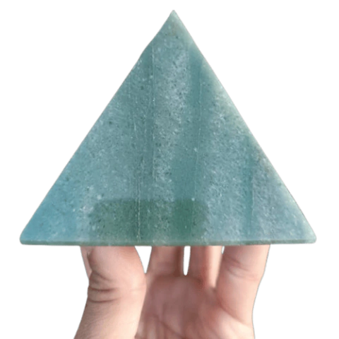 Piramide Quartzo Verde Pedra Natural Classe B 6,8cm 568g