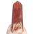 Ponta Quartzo Vermelho Pedra Natural Lapidado 490g 14cm