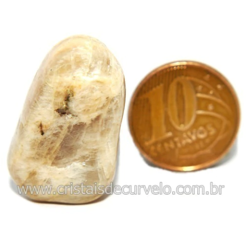 Pedra da Lua Rarissima Rolada Natural de Garimpo Cod 123871