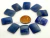 10 Retangulo Cabochao pra Pingente Pedra Quartzo Azul Lapidado Calibrado 15 x 20 MM