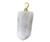 05 Pingente Pontinha Pedra Quartzo Leitoso Pino e Presilha Dourado Atacado - buy online