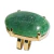 Anel Aventurina Verde Oval Pedra Natural Dourado Ajustável on internet