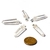 Colar Pontinha Pedra Cristal Quartzo Presilha Pino Prateado - online store