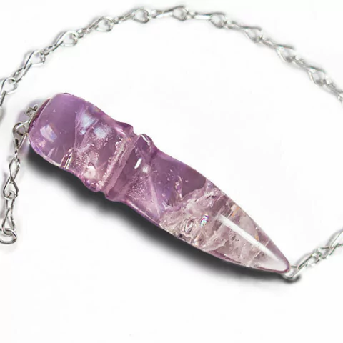 05 Pêndulo Ametista Pedra Natural Lapidação Egípcio Atacado