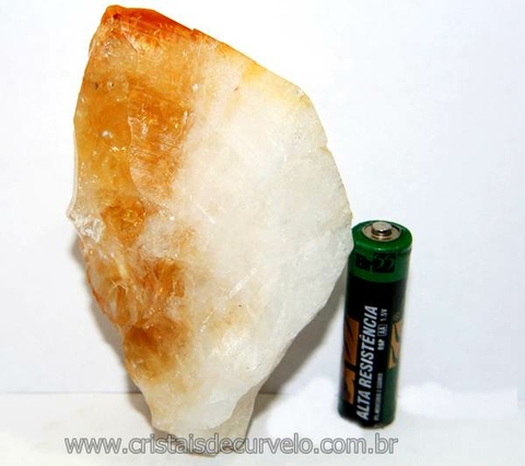 Citrino Terminado Pedra Bombardeado Mineral Bruto Cod CT7396