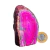 01 Geodo de Ágata Rosa 350 a 400g 7 a 12cm Classe B