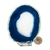 01 Chapa de Ágata Azul Pedra Natural 11 a 13cm C/Base Tipo A on internet
