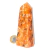 01 Ponta Calcita Laranja Pedra Natural 13 a 14 cm Tipo A na internet
