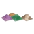 Kit 3 Mini Pirâmides Ametista Quartzo Verde e Fumê 10 a 20mm - comprar online