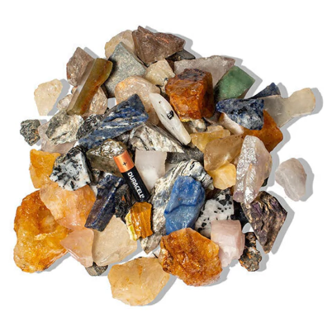 10 kg Cascalho Bruto Misto Sortido G 35 a 70 mm para Orgonite