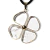 Colar Trevo 4 folhas Cristal Pedra Natural Montagem Dourado - loja online