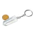 Chaveiro Ponta Cristal Gerador Pedra Natural Prateado