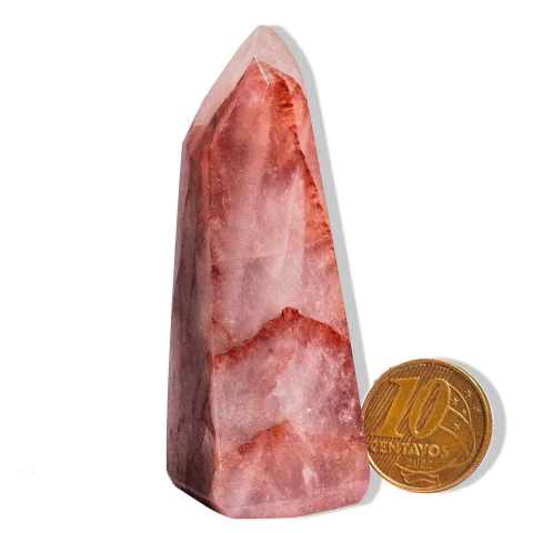 01 Ponta Hematoide Vermelho Lapidado 50 a 100g 4 a 7cm TipoB