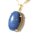 Colar Extra Cabochao Pedra Quartzo Azul Garra Dourado - comprar online