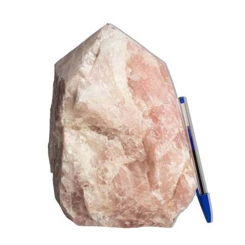 01 Cristal Rosa Pedra Pé e Bico Serrado 7 a 8Kg 20cm Tipo B