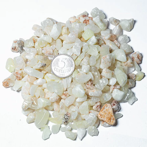 1kg Enxofre Rolado Pedra Natural Areia Aprox. 3 a 8mm