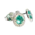 Conjunto Fino Brilhante Esmeralda Zircônia Prata 925 - online store