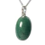 Colar Cabochão Oval Pedra Quartzo Verde 20mm Pino Prata 950 na internet