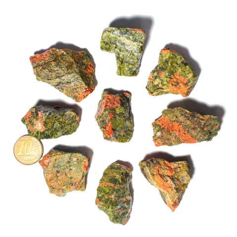 05 Unakita Natural Pedra Bruta 20 a 50mm 10 a 25g Classe B