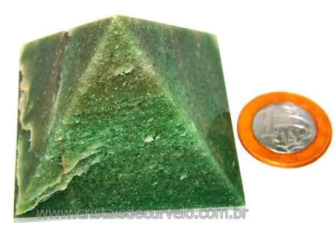 Piramide Pedra Quartzo Verde Baseada Queops Cod PV3119