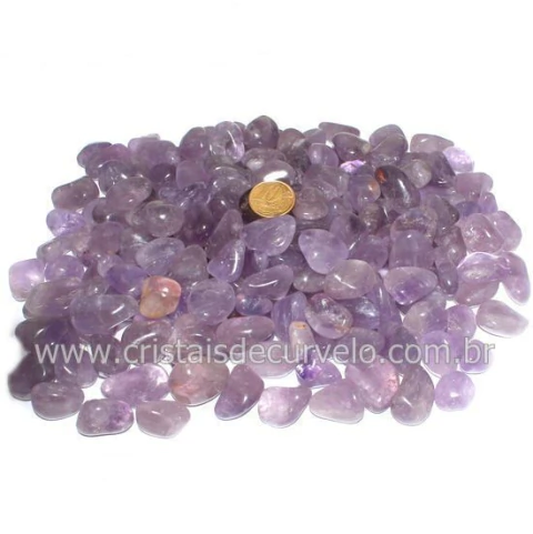 3kg Ametista Rolado Pedra Natural P 10 a 20mm Tipo B