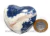 Coração Sodalita Pedra Azul Natural de Garimpo Cod 121289