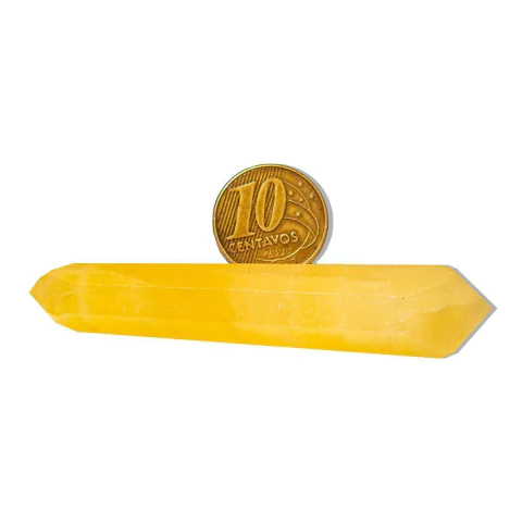 Biterminado Calcita Mexicana Pedra Sextavado 7 a 8cm Tipo B