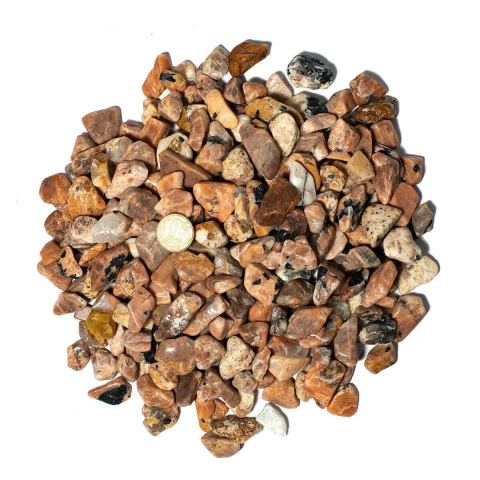 1 kg Turmalina No Feldspato Rolado Natural P 10 a 20mm TipoB