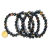 Pulseira Bolinha Olho de Falcão Natural 8mm Fio Silicone - loja online