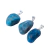 03 Pingente Pedrinha Apatita Azul Montagem Prateado Atacado - comprar online