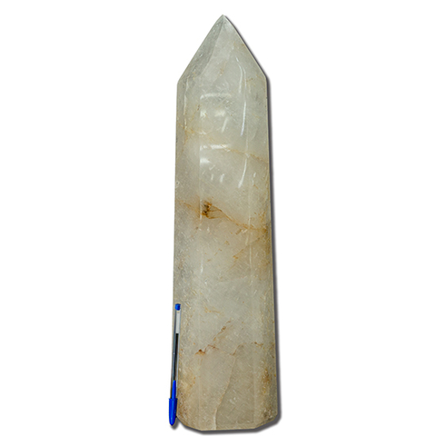 Ponta Pedra Cristal Ancião Quartzo Pedra 50cm Grande 139391