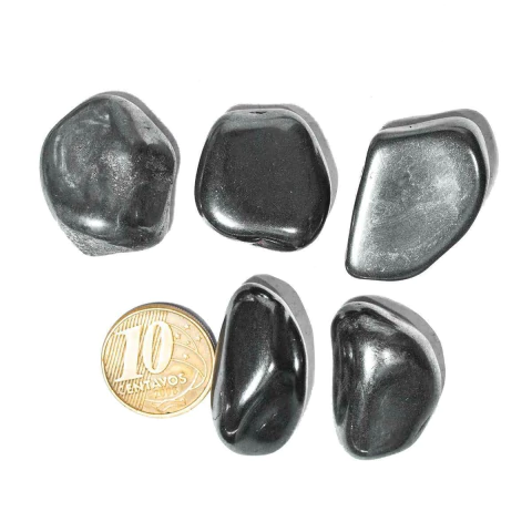 05 Hematita Rolado M 20 a 35mm Classe B - Pedra de Equilíbrio e Força