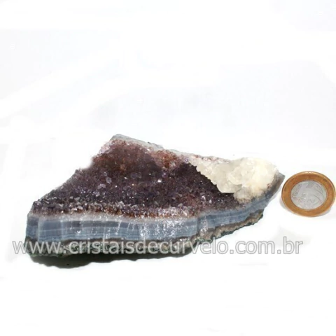 Drusa Ametista Pequena Pedra Natural Boa Cor Cod 132862