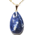 10 Pingente Gota Sodalita Azul Pedra Natural Montagem Pino Dourado Atacado