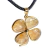 Trevo da Sorte Citrino 4 Folhas Pingente Dourado na internet